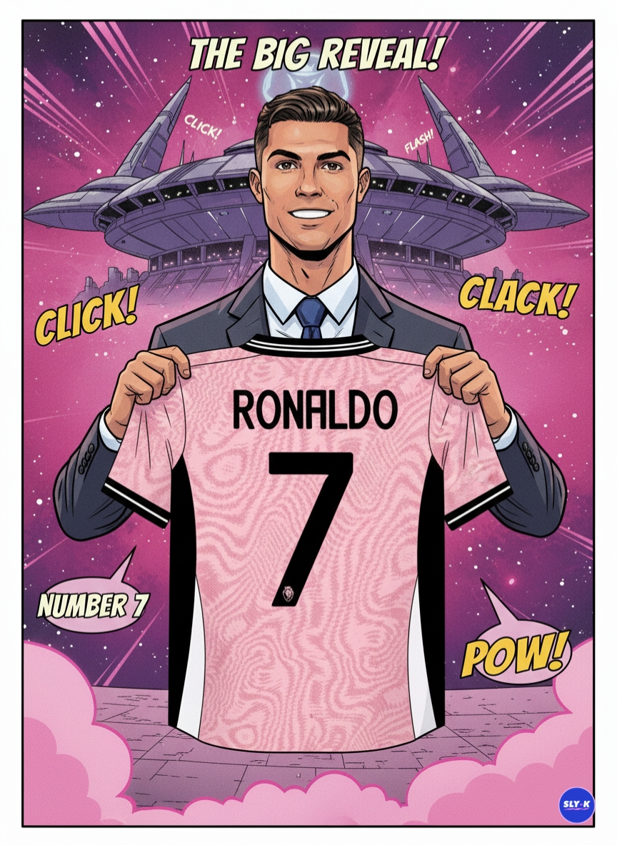Ronaldo reveals his number 7 jersey